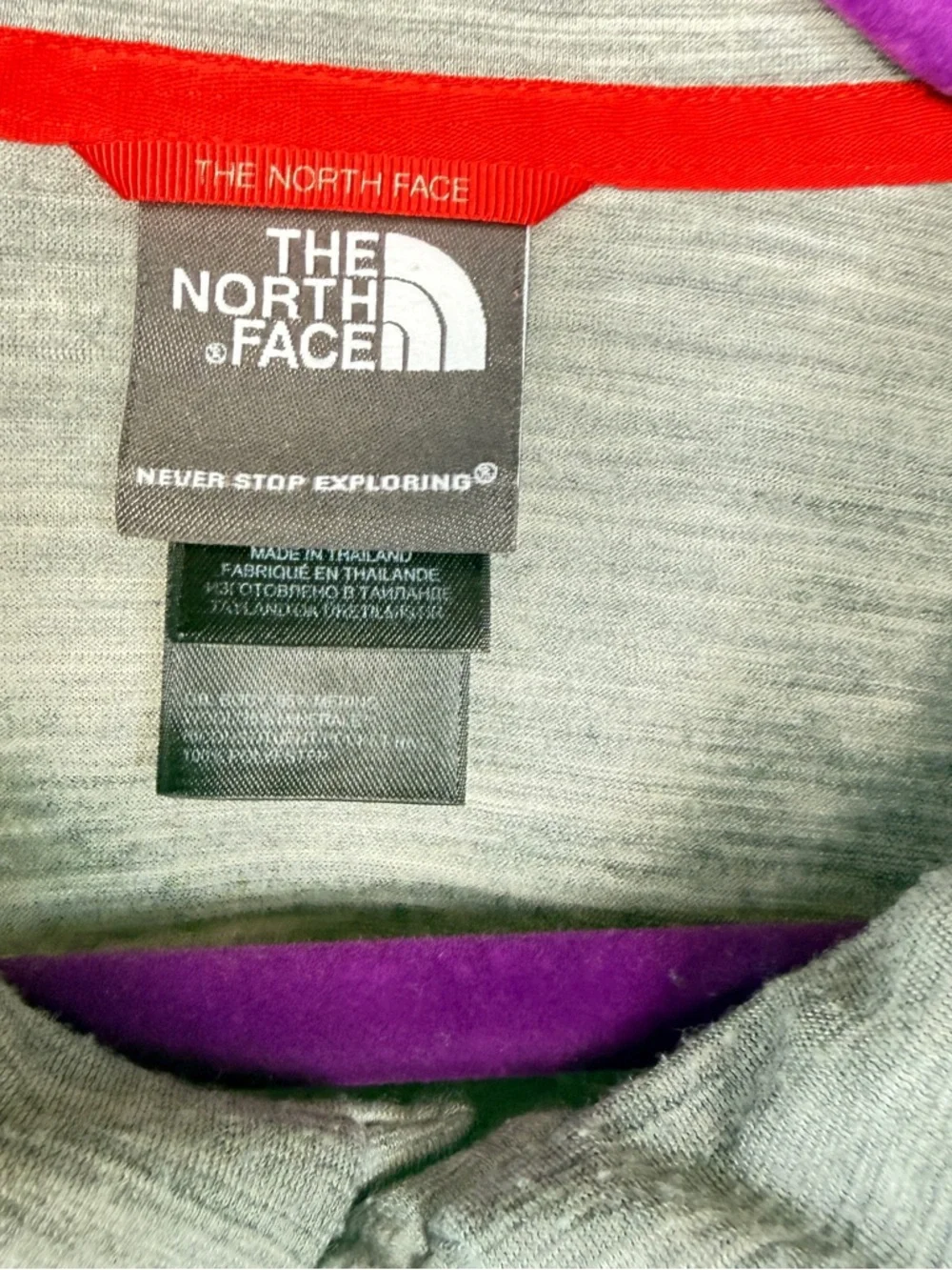 The North Face Light Heather Gray Short-Sleeve Polo